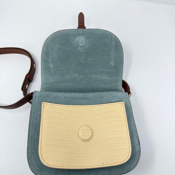 NWB Sézane Romeo Bag Leather Woven Textured Crossbody W/Box&Dust Bag - Picture 11 of 13